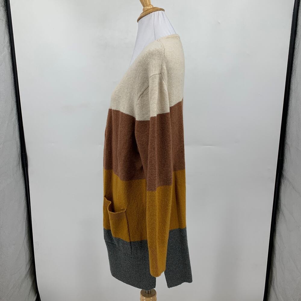 Madewell Cardigan Women M Medium Kent Colorblock Wool Alpaca Blend Tunic Sweater - Picture 4 of 12